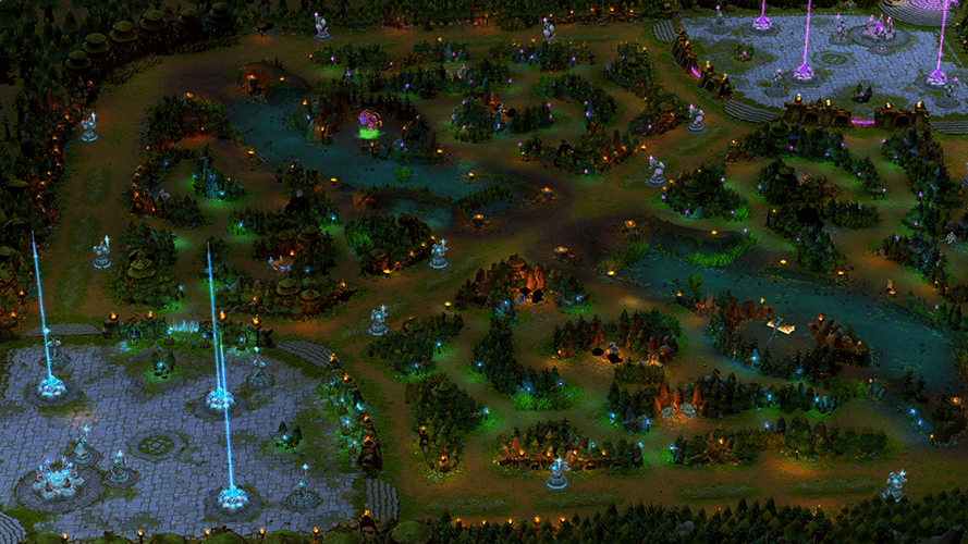 Season 3 Summoner's Rift, with the numbered jungle route drawn over it