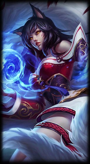 Ahri loading screen from the Classic client