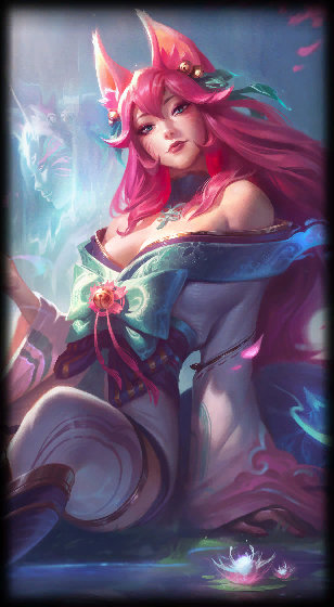 Spirit Blossom Ahri loading screen from the Classic client