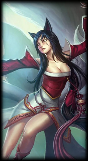 Classic Ahri loading screen from the Classic client