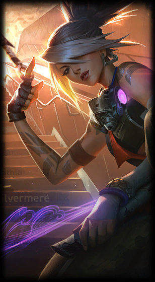 True Damage Akali loading screen from the Classic client