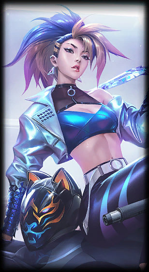 K/DA ALL OUT Akali loading screen from the Classic client