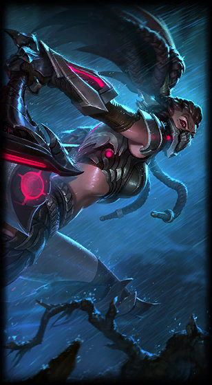 Headhunter Akali loading screen from the Classic client