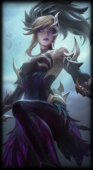 Coven Akali loading screen from the Classic client