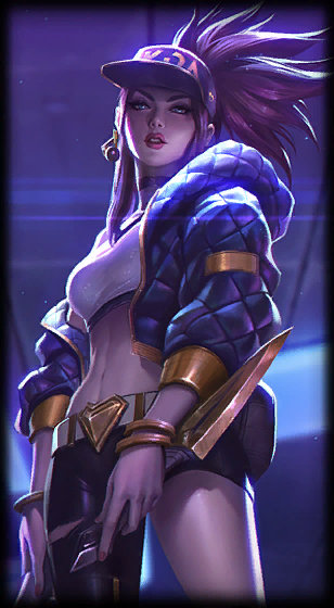 K/DA Akali loading screen from the Classic client