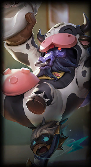 Moo Cow Alistar loading screen from the Classic client