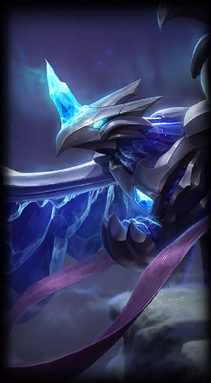Blackfrost Anivia loading screen from the Classic client