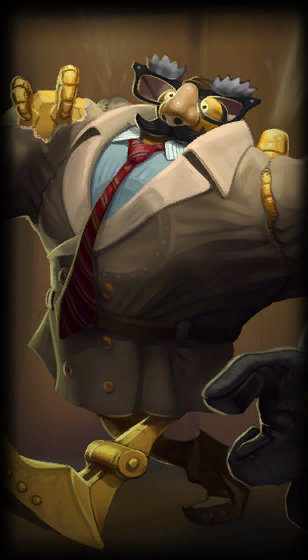 Definitely Not Blitzcrank loading screen from the Classic client