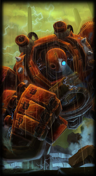 Rustiest Blitzcrank loading screen from the Classic client