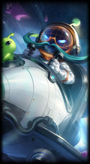 Astronaut Corki loading screen from the Classic client