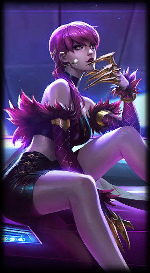 K/DA Evelynn loading screen from the Classic client