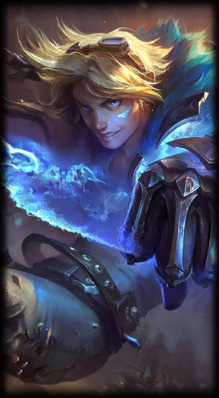 Ezreal loading screen from the Classic client