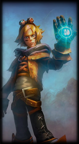 Classic Ezreal loading screen from the Classic client