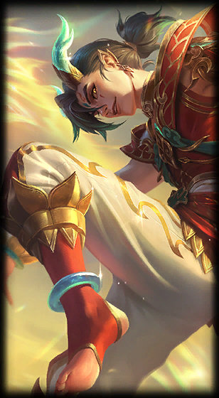 Heavenscale Ezreal loading screen from the Classic client