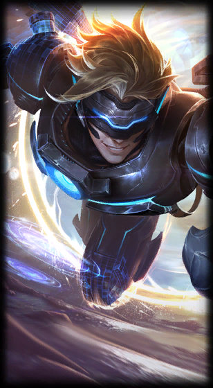 Pulsefire Ezreal loading screen from the Classic client
