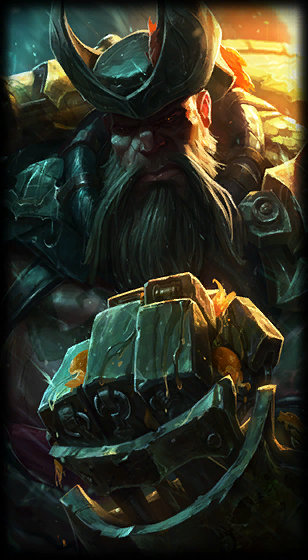 Gangplank loading screen from the Classic client