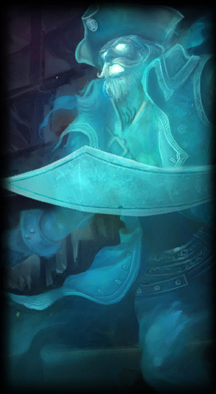 Spooky Gangplank loading screen from the Classic client