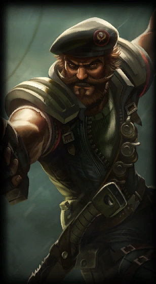 Special Forces Gangplank loading screen from the Classic client
