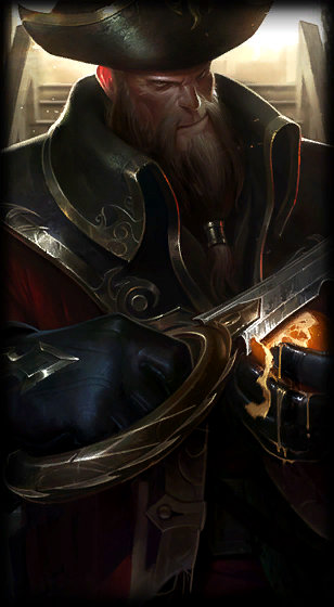 Captain Gangplank loading screen from the Classic client