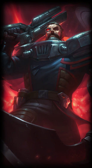 Dreadnova Gangplank loading screen from the Classic client