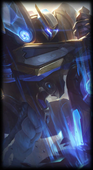 Mecha Kingdoms Garen loading screen from the Classic client