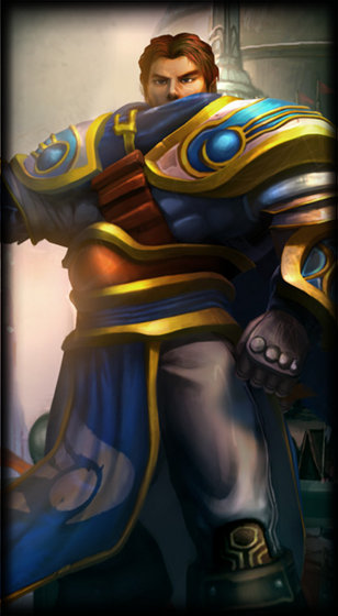 Classic Garen loading screen from the Classic client