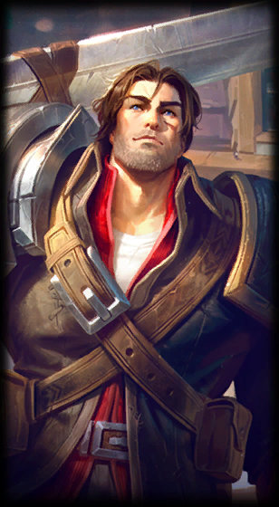 Rugged Garen loading screen from the Classic client
