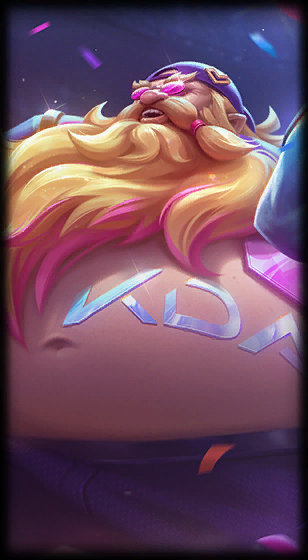 Music Fan Gragas loading screen from the Classic client