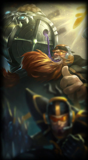 Fnatic Gragas loading screen from the Classic client