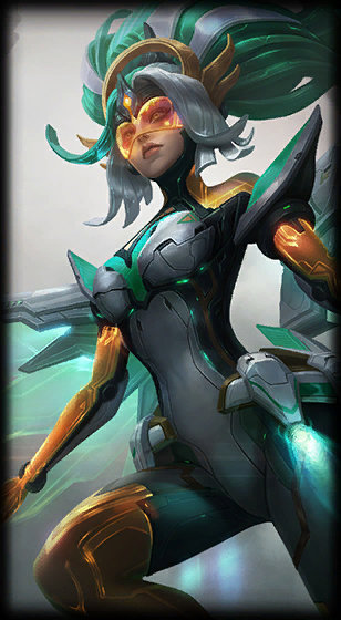 Cyber Halo Janna loading screen from the Classic client