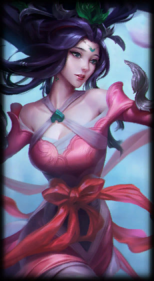 Sacred Sword Janna loading screen from the Classic client