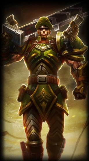 Commando Jarvan IV loading screen from the Classic client