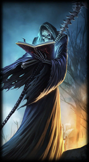 Grim Reaper Karthus loading screen from the Classic client