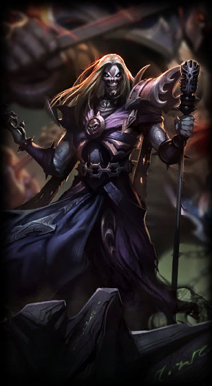 Pentakill Karthus loading screen from the Classic client
