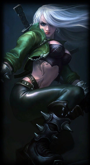 Mercenary Katarina loading screen from the Classic client