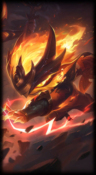Infernal Kennen loading screen from the Classic client