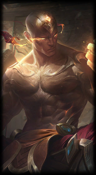 God Fist Lee Sin loading screen from the Classic client