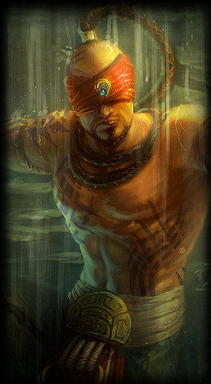 Classic Lee Sin loading screen from the Classic client