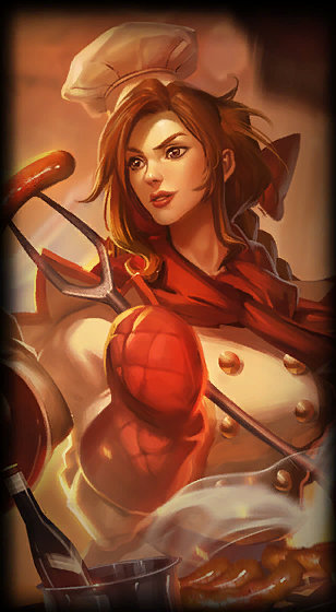 Barbecue Leona loading screen from the Classic client