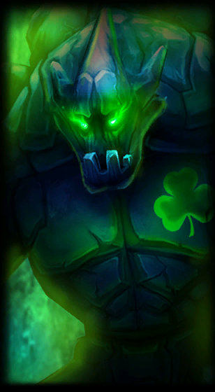 Shamrock Malphite loading screen from the Classic client