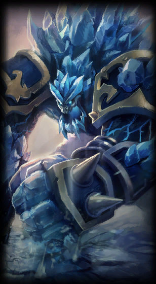 Glacial Malphite loading screen from the Classic client