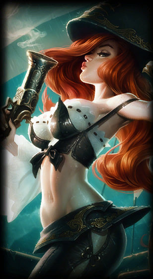 Miss Fortune loading screen from the Classic client