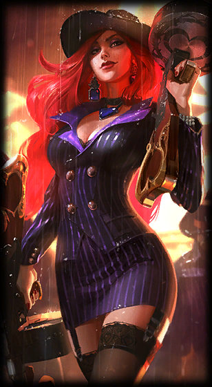 Crime City Miss Fortune loading screen from the Classic client