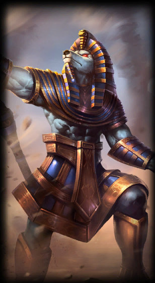 Pharaoh Nasus loading screen from the Classic client