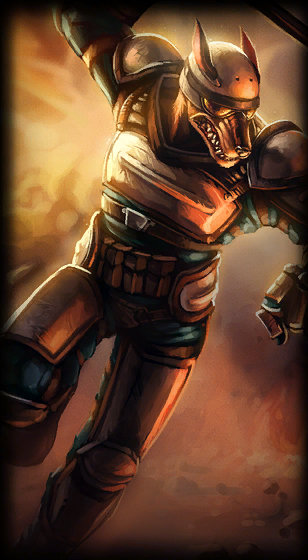 Riot K-9 Nasus loading screen from the Classic client
