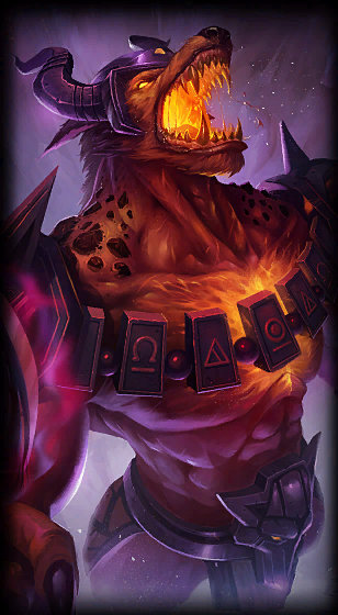 Infernal Nasus loading screen from the Classic client
