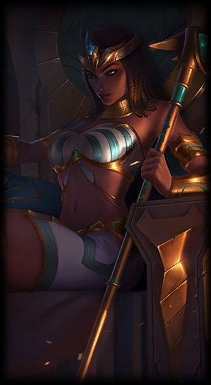 Pharaoh Nidalee loading screen from the Classic client
