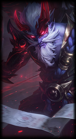 Blood Moon Ryze loading screen from the Classic client