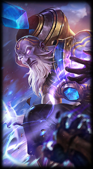 Triumphant Ryze loading screen from the Classic client