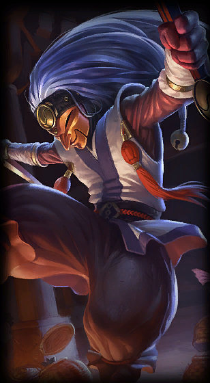 Masked Shaco loading screen from the Classic client